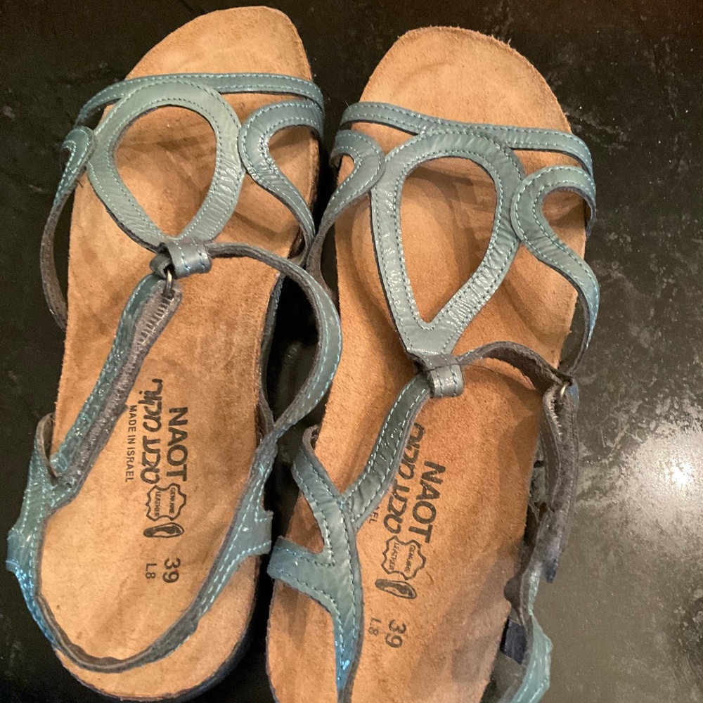 Teal Naot  sandals size 8 NWOT